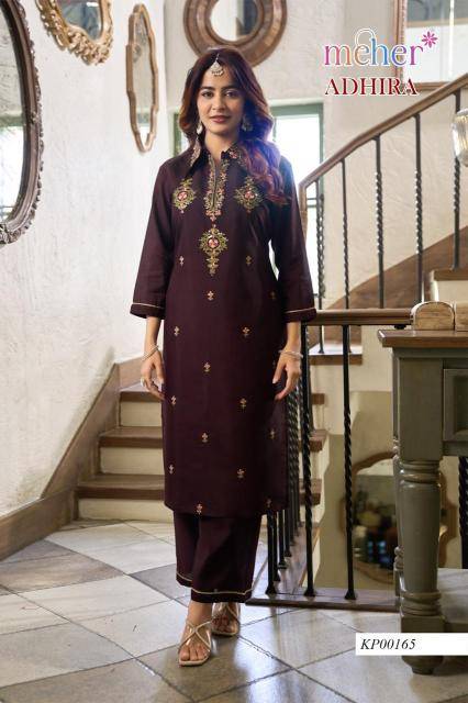 Meher adhira coord set Wholesale Kurti catalog